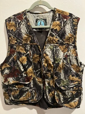 Master Sportsman Rugged Outdoor Gear Camo Zip Hunting Vest ~Large - Image 1 of 4
