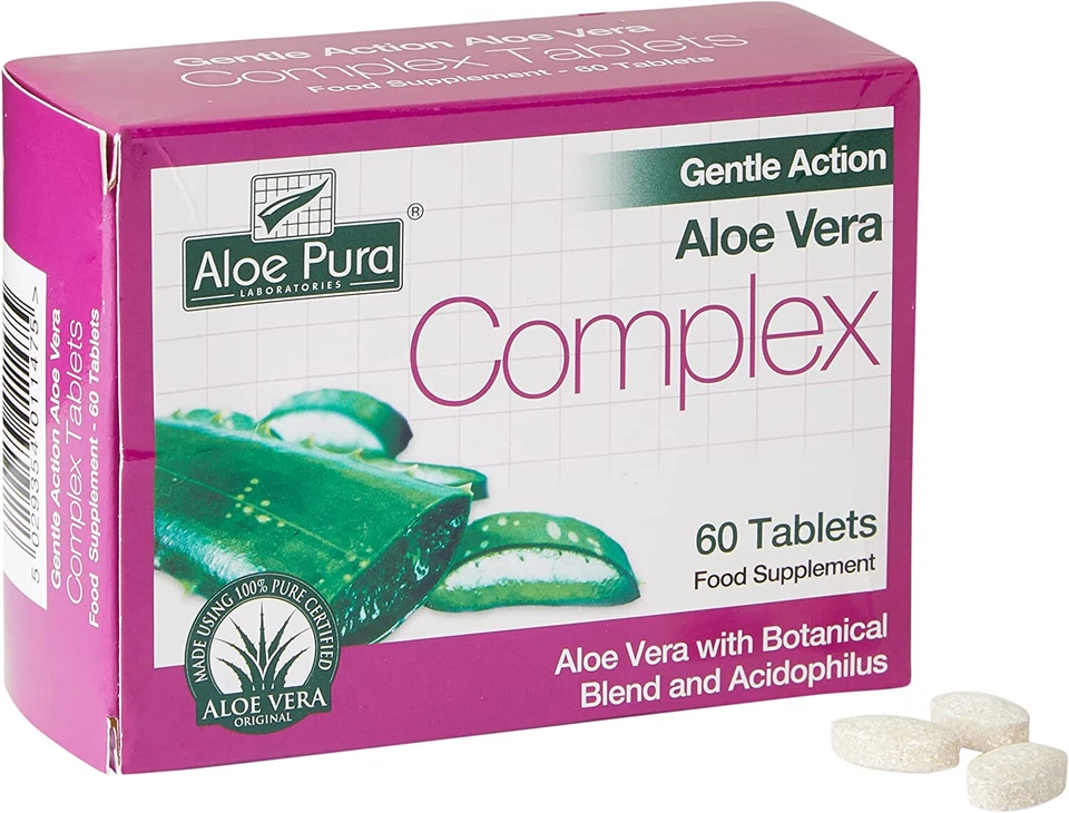 ALOE PURA Aloe Vera Gentle Action Complex 60 Tablets