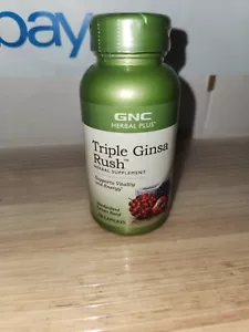 Gnc Triple Ginsa Rush Herbal Supplement 100-Capsules - Picture 1 of 5