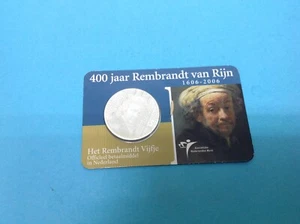 2006 PAISES BAJOS COINCARD 5 EUROS PLATA - REMBRANDT - , HOLANDA - Imagen 1 de 1
