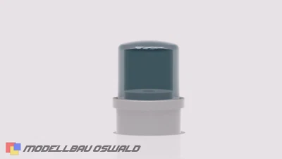 1:14 Moos 3d Druck - MEL14 Rundumleuchte Blaulicht Mars Skybolt US Variante - Bild 1 von 3