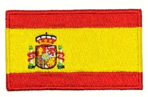 🔥 Toppa ricamata bandiera spagnola Spagna cuci ferro su emblema Bandera de España - Foto 1 di 5
