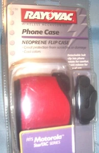 NEW RAYOVAC Cell Phone NEOPRENE FLIP CARRYING CASE Fits MOTOROLA StarTac Series - Picture 1 of 5