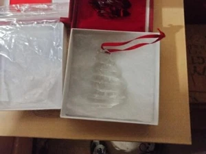 Baccarat Kristall (klar & rot) 2004 Noel Christbaumschmuck - Bild 1 von 3