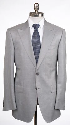 VERSACE COLLECTION City Wool Silk Sport Coat Herringbone Peak Lapel 40 R (EU 50) - Image 1 of 4