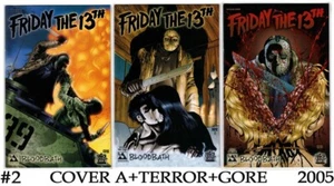FREITAG DER 13. BLUTBAD #2 3-COVER SET (2005) - CVR A + TERROR + GORE - AVATAR PRESS - SEHR GUTER ZUSTAND - Bild 1 von 7