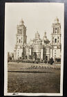 1930 Mexico City Mexico Rppc Postcard Cover To Usa Cathedral View