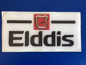 ELDDIS CARAVAN MOTORHOME BADGE DOMED RESIN X1 WHITE HIDE DENTS SCRATCHES BODY - Picture 1 of 3