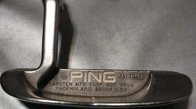 Ping Karsten B60 Stainless Putter 85068 Steel 35.5" Label And Ping-Man Grip RH  - Image 1 of 4