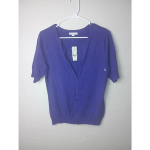 New York & Company Y2K Damenbluse tiefer V-Ausschnitt Größe Medium Oberteil Geschenk Urlaub neu mit Etikett - Bild 1 von 5