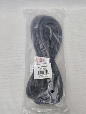 Monoprice Extension Cord - 16AWG, 13A, 125V, 3-Prong, Black, 15 Feet Long - Image 1 of 4