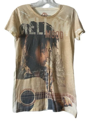 Bob Marley All Over Print - Catch a Fire Brand - AOP Marley Woman’s Size Large - Image 1 of 4