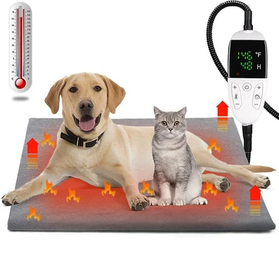 Almohadilla térmica eléctrica para mascotas cama para gato perro grande interior exterior impermeable grande M Foto 1 de 4