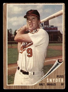 1962 Topps Russ Snyder #64 VG Baltimore Orioles - Picture 1 of 2