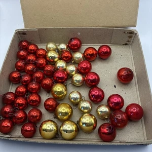 52 Vintage Miniature Bauble for Small Tinsel / Goosefeather Christmas Trees - Picture 1 of 11