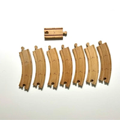 Tomy Chuggington Wooden Train Track Replacement Expansion Pieces x8 - Image 1 of 4