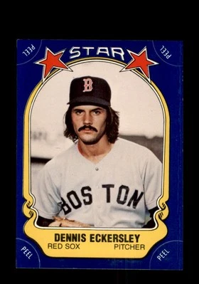 1981 Fleer Star Stickers #34 Dennis Eckersley Boston Red Sox EX-MT - Image 1 of 2