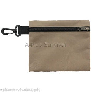 Bolsa mediana multiusos marrón con cremallera con clip - Kits de supervivencia para piezas de primeros auxilios - Imagen 1 de 1