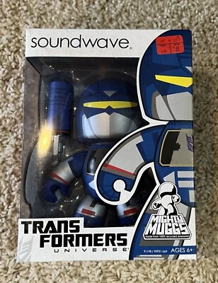 SOUNDWAVE  Transformers Universe Mighty Muggs Series 1 - Vinyl Figure - Sealed - Image 1 of 2