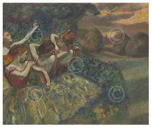 BALLET ART PRINT - Four Dancers, c. 1899 by Edgar Degas Dance Poster 11x14 - Picture 1 of 1