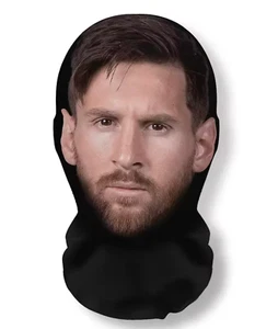 ONE SIZE 3D Lionel Messi Printed Full Face Mask celebrity Footballer Unisex - Picture 1 of 1