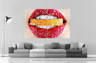 Zuckerdose Lippen Frucht Lippenstift Eisigen Wall Art Plakat Groß Format A0 Groß