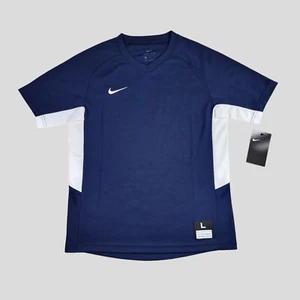 NIKE Boys Shirt Short Sleeve Large V-Neck Tee Kids Everyday Lightweight Blue  - Picture 1 of 4