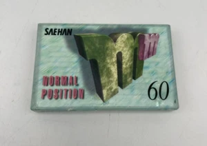 Saehan 60 Min M, High Frequency Normal Position Blank Media Cassette Tape - Picture 1 of 6