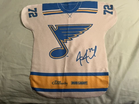 2022 Stanley Cup Playoff St. Louis Blues Rally Jersey Towel #72 Justin Faulk Cover