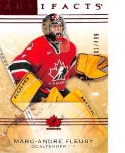 2014-15 Artifacts Ruby #102 Marc-Andre Fleury /499