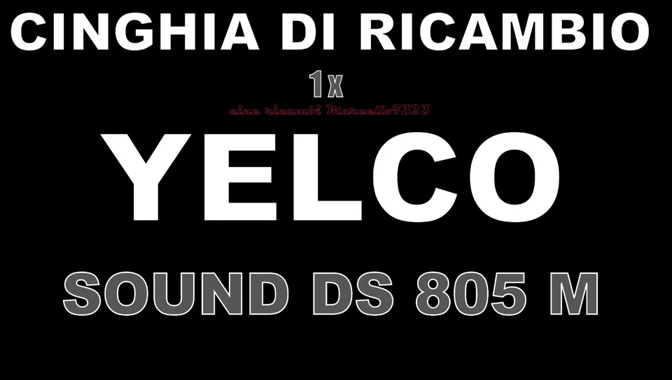 ★CINGHIA DI RICAMBIO MOTORE 1 x PROIETTORE SUPER 8 mm YELCO SOUND DS 805 M★ - Immagine 1 di 1