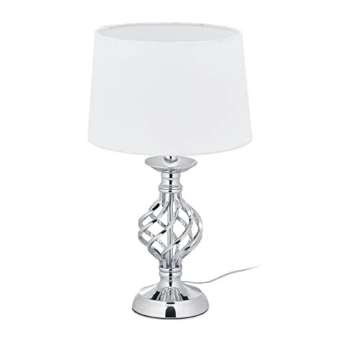 Relaxdays Abat Jour Touch Moderna, Dimmerabile su 3 Livelli di Luce, E14, (r4m) - Immagine 1 di 1