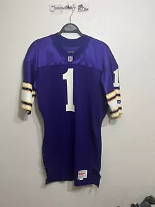 Vintage Minnesota Vikings Jersey Warren MOON 1995 Wilson Sz 44 RARE 90s No Name - Picture 1 of 24