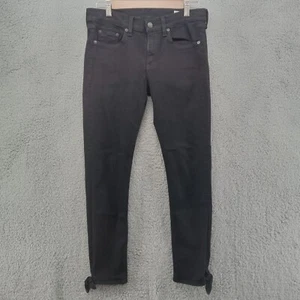 Rag & Bone Jeans Womens 28 Black Stevie Capri Skinny Leg Slits Hem Tie Closure - Picture 1 of 14