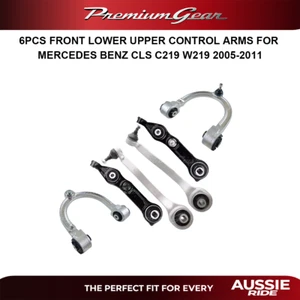 6PCS FRONT LOWER UPPER CONTROL ARMS FOR MERCEDES BENZ CLS C219 W219 2005-2011 - Picture 1 of 1