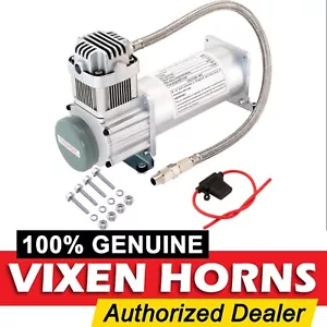 VIXEN HORNS UNIVERSAL AIR COMPRESSOR 200PSI FOR CAR/TRUCK TRAIN HORN/SUSPENSION - Picture 1 of 9