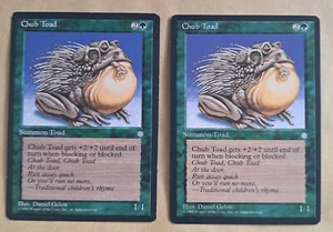 2x Chub Toad - MTG Ice Age ICE Common Good (GD) - Imagen 1 de 2