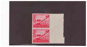 1943 AZAD HIND (FREE INDIA) MICHEL IIB MNH PAIR PBPG14 - Picture 1 of 1