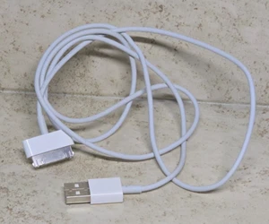 Apple USB 30 pin cords set of 2 - old iPod iPhone charging cables usb 30pin used - Picture 1 of 2