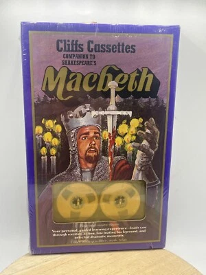 Cliffs Cassettes Macbeth Comparison to Shakespeare (1984, Cassette Tape) Sealed - Image 1 of 4