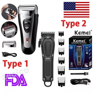 Kemei Professional Hair Clippers Cordless Trimmer Beard Cutting Machine Barber** - Picture 1 of 49
