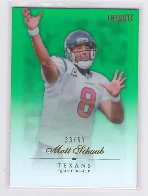 2010 Topps Tribute - Green Parallel /50 - Matt Schaub #96 - Image 1 of 2