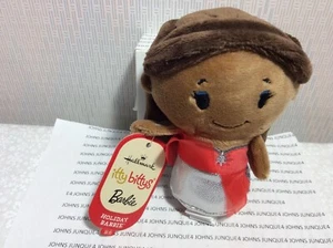 HALLMARK ITTY BITTYS BARBIE New with Tag AFRICAN AMERICAN Barbie dressed in RED - Picture 1 of 3