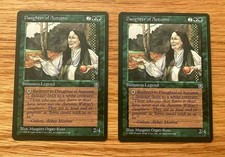 2 count lot of DAUGHTER OF AUTUMN - Homelands - Magic the Gathering MTG