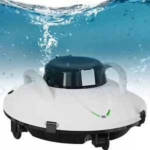 Cordless Robotic Pool Vacuum Cleaner Automatic Intelligent Navigation Self-Park - Picture 1 of 17