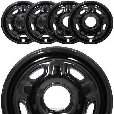 10-25 Ford F250 F350 XL Super Duty 4x4 17" cubiertas de llantas negras tapacubos Foto 1 de 4
