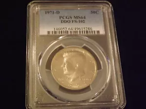 1971-D 50 C Kennedy DDO PCGS MS 64 - Picture 1 of 2