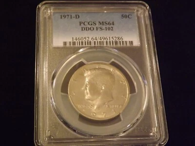 1971-D    50 C           Kennedy       DDO               PCGS MS 64 - Image 1 of 2