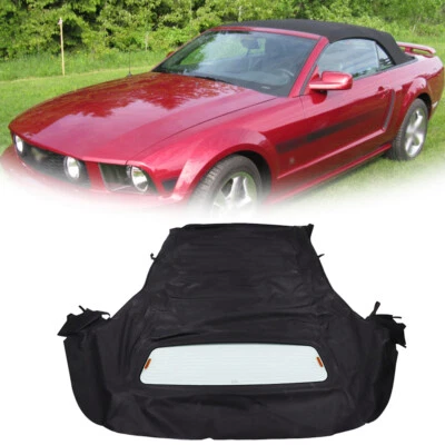 For Ford Mustang 05-14 Vinyl Convertible Soft Top W/DOT Approved Heated Glass - Image 1 of 4