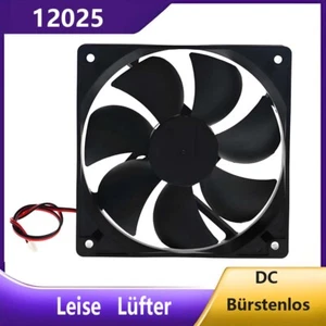 12025 Leise Lüfter DC 3.7V-24V Bürstenlos Für Computer Kühlkörper 120x120x25mm - Bild 1 von 7